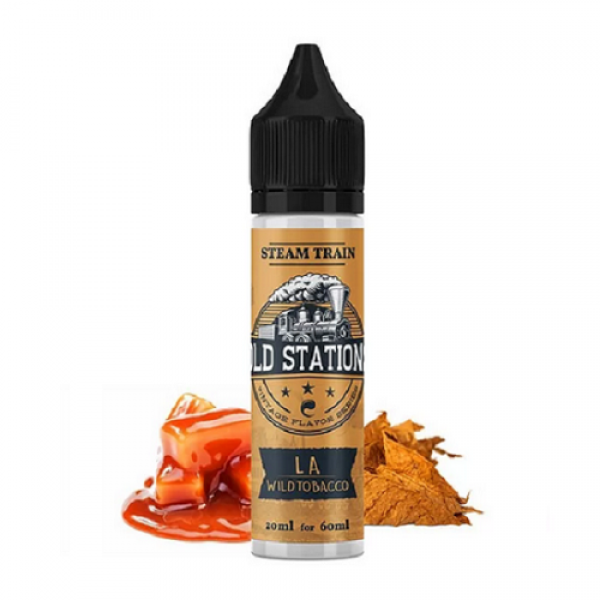 STEAMTRAIN OLD STATIONS L.A WILD TOBACCO FLAVOR SHOT 60ml