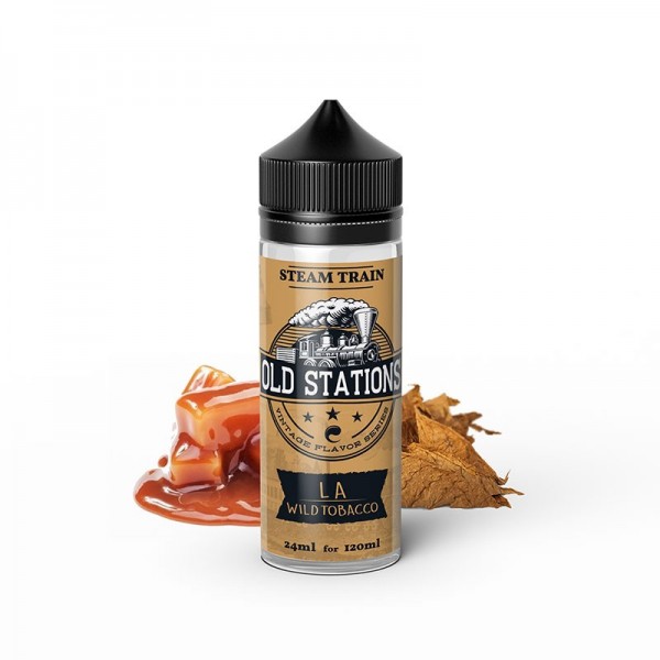 STEAMTRAIN OLD STATIONS L.A WILD TOBACCO FLAVOR SHOT 120ml